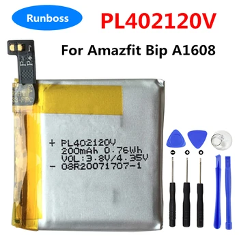 PL402120V Originali pakaitinė įkraunama polimerinė ličio jonų baterija, skirta Huami Amazfit Bip A1608 + nemokami įrankiai