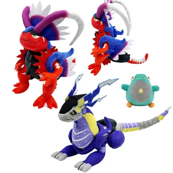 Pokemon Scarlet Violet Series Plush Toy Anime Figures Koraidon Miraidon Model Doll Monsters Peripherals Kawaii Kid Gift