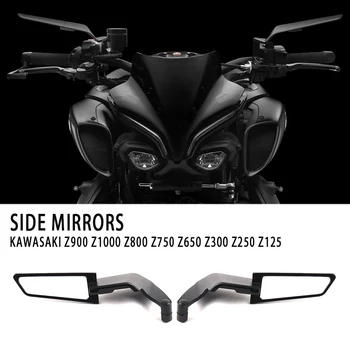 skirta Kawasaki Z900 Z1000 Z800 Z750 Z650 Z300 Z250 Z125 Universalus motociklo veidrodis Vėjo sparno pusė Galinis vaizdas Atbulinės eigos veidrodis