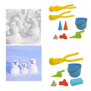 Sniego gniūžtės klipas Sniego gniūžtės sportiniai žaislai Sniego gniūžtės gaminimo įrankis vaikų paplūdimiui