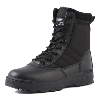 Taktiniai kariniai batai Vyriški batai Specialiųjų pajėgų dykumos koviniai armijos batai Lauko žygio batai Kulkšnies batai Vyrai Darbas Safty Batai