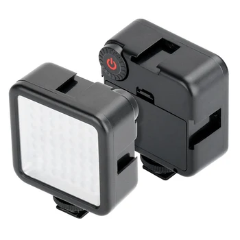 Ulanzi W49 Mini LED vaizdo šviesos kameros lemputė trikojo mikrofono skydelio lempai su šaltu batu 