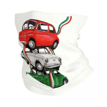 Vintage Italy Flag Car Bandana Neck Gaiter UV Protection Face Scarf Cover Women Men Italian Pride Headwear Tube Balaclava