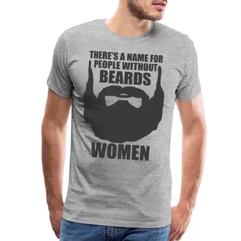 Yra vardas žmonėms be barzdų - moterų vyrų aukščiausios kokybės marškinėliai ilgomis rankovėmis