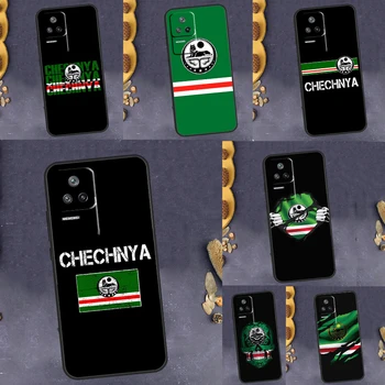 Čečėnijos vėliava POCO F5 C40 F3 X4 F4 GT M4 M5 X3 X5 Pro dėklas, skirtas Xiaomi 12T Pro 11T 11 12 Lite 13 Ultra