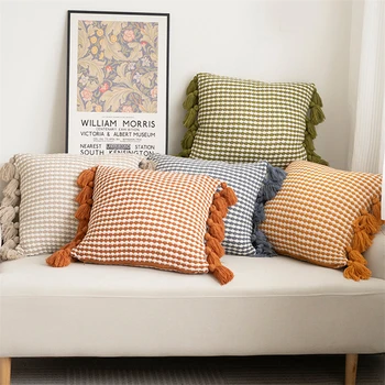 šiaurietiško stiliaus gėlių sofos pagalvės užvalkalas Vilnos puokštė Ananasų pagalvės užvalkalas Spalvingas 