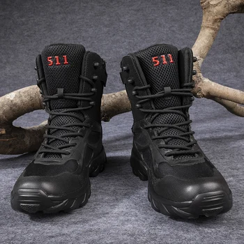 Žiema Aukštos kokybės lauko batai Vyriški žygio treniruočių batai Armijos lauko batai Vyriški dykumos batai Dilimui atsparūs trumpi batai