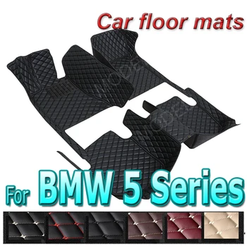 Automobiliniai grindų kilimėliai BMW 5 serijos E60 2004 2005 2006 Custom Auto Foot Pads Automobilių kilimų dangčio salono aksesuarai