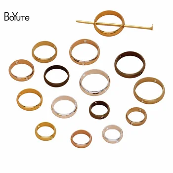 BoYuTe (100 vnt./partija) 8-10-12MM metalinė žalvarinė jungtis Žiedas 