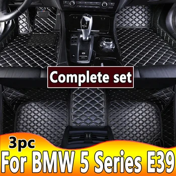 Custom 3D automobilių grindų kilimėliai BMW 5 serijos E39 1995-2004 E60 F10 G30 2017-2022 Interjero aksesuarai Kilimas Dirbtinė oda