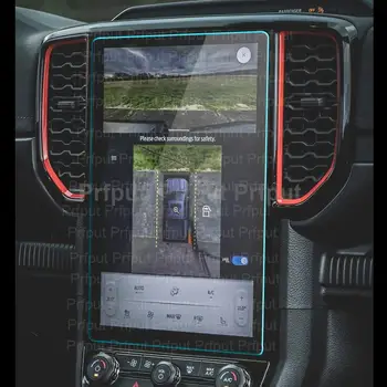 Grūdinto stiklo ekrano apsauga, skirta Ford Ranger 2022 2023 m. automobilių informacijos ir pramogų GPS navigacijos filmo LCD ekranas Plėvelė nuo įbrėžimų