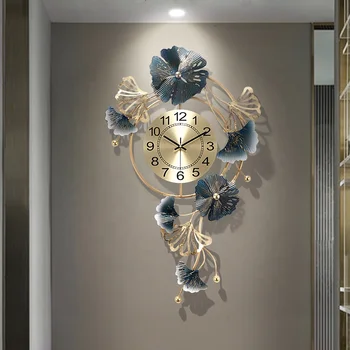 Naujausias modernus dizainas Prabangus senovinis didelio dydžio svetainė Sieninis laikrodis Neįprastas sieninis laikrodis Stilingas namų dekoras Dideli sieniniai laikrodžiai