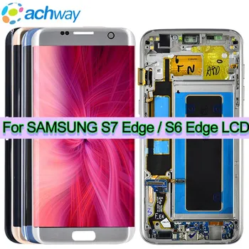 skirta Samsung Galaxy S7 EDGE G935 G935F LCD ekranas Jutiklinio ekrano skaitmeninimo įrenginys 5.5
