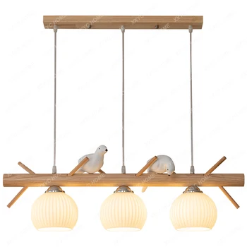 Valgomojo šviestuvas Žurnalo stilius Paprastos šiuolaikinio meno paukščių lempos